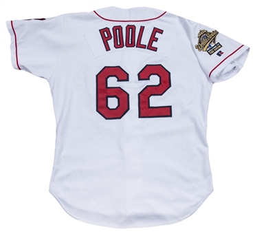 1995 Jim Poole Game Used Cleveland Indians World Series Home Jersey (Poole LOA)